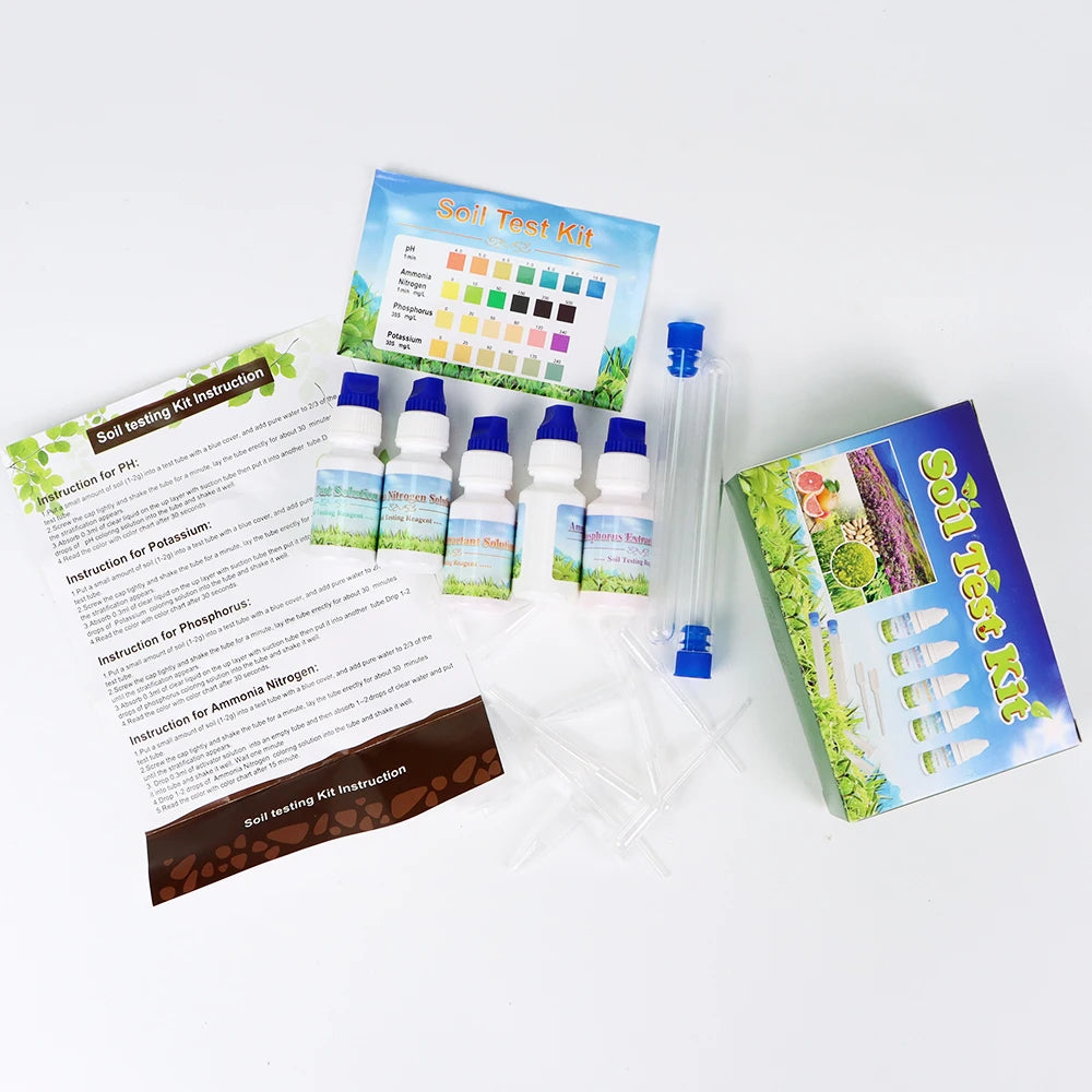 Kit de test de réactifs pour pH du sol et NPK