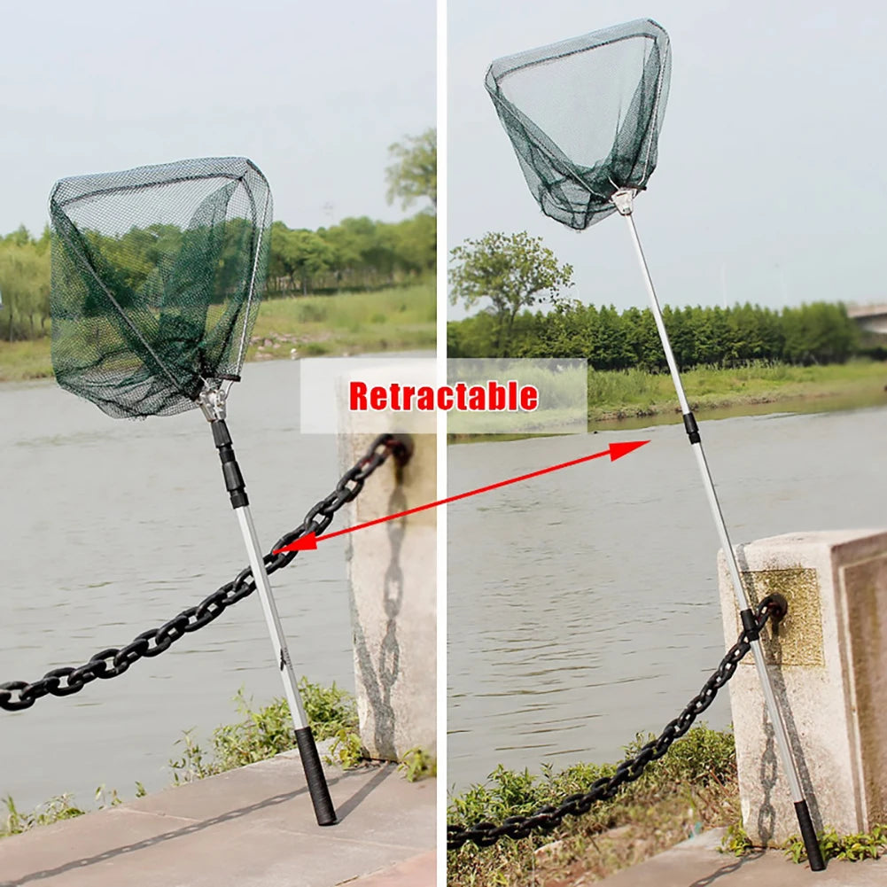 Telescopic Folding Fishing Landing Net with Long Extendable Handle