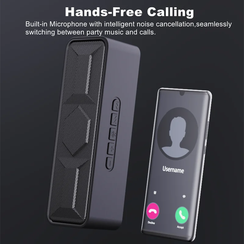 SC215 Bluetooth Speaker with FM, USB and AUX