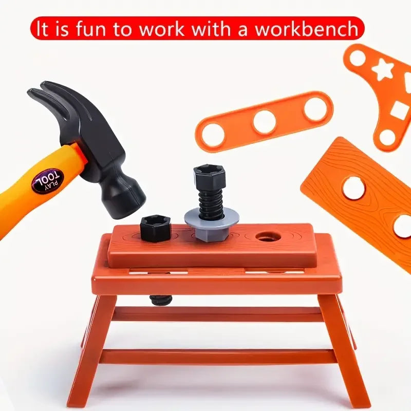 Toddler Tool Playset with Hammer and Saw, Ages 3 to 12