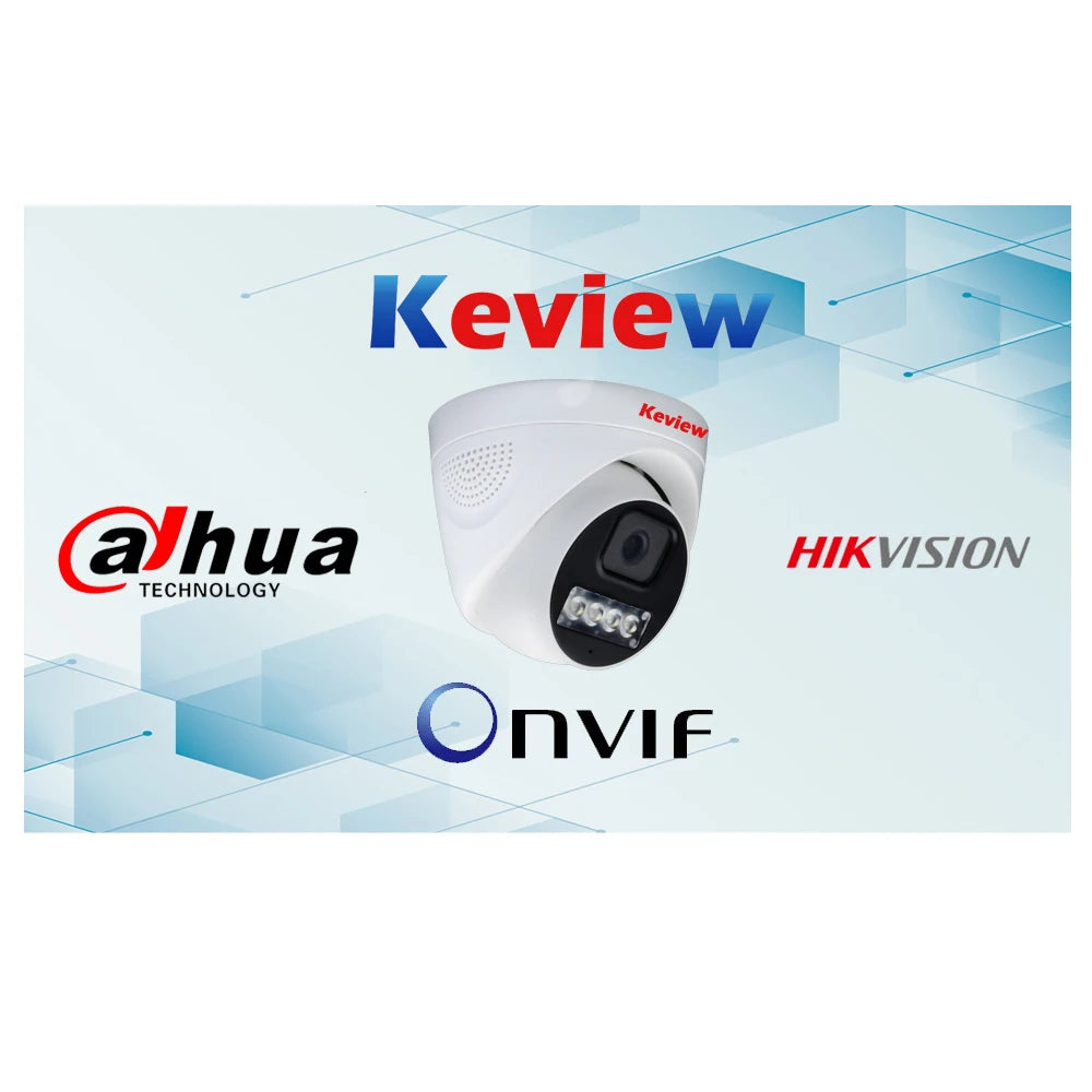 4K 8MP PoE IP Dome Security Camera with Audio and Color Night Vision
