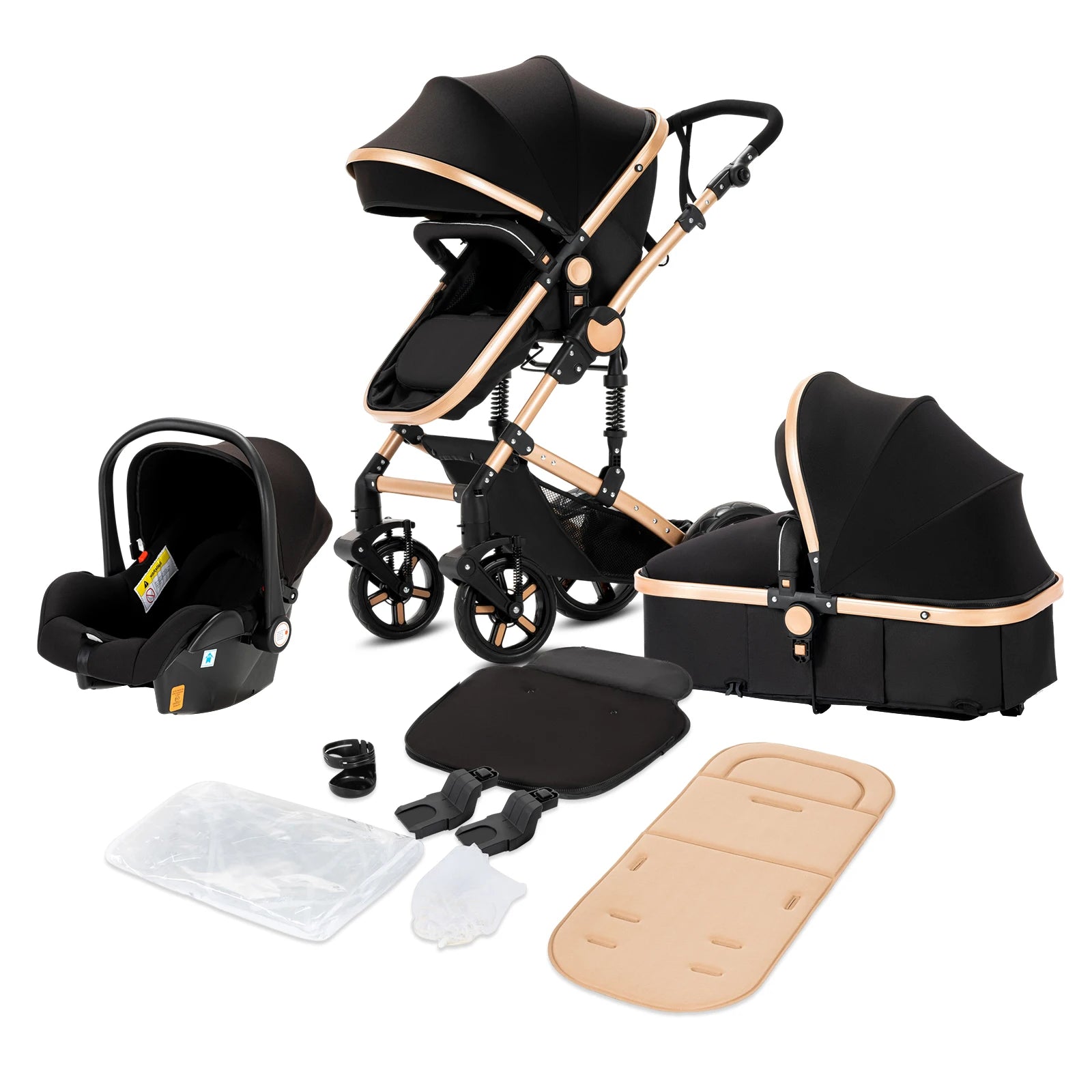 Lightweight Stroller 3‑in‑1 High‑Landscape Baby Stroller