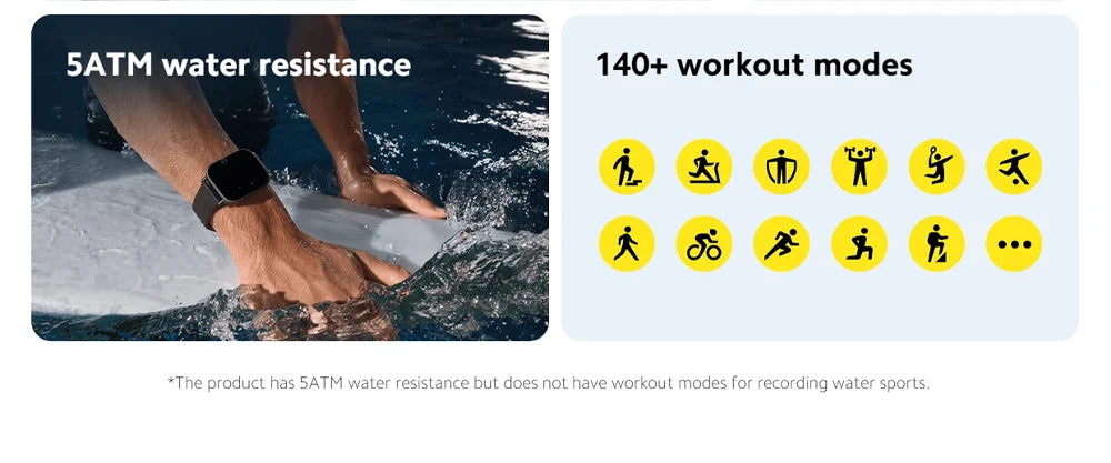 Παγκόσμια Έκδοση Xiaomi Redmi Watch 5 Active 2'' οθόνη LCD · έως 18 ημέρες μπαταρία · κλήσεις Bluetooth® · 140+ τρόποι προπόνησης · 470mAh