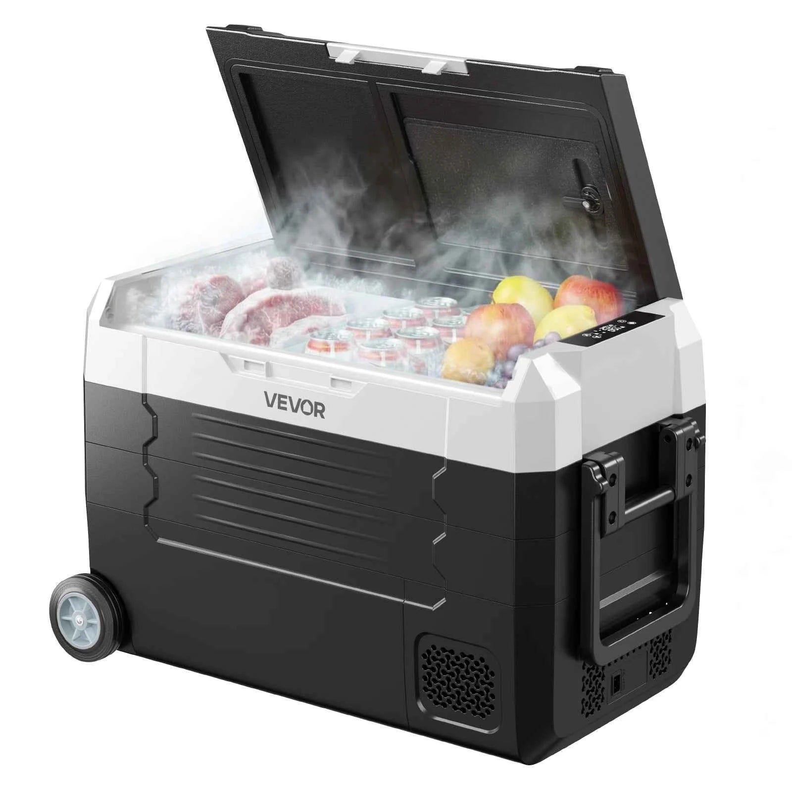 35L Car Refrigerator Compressor Electric Cooler with App Control, Wheels & Dual Zone