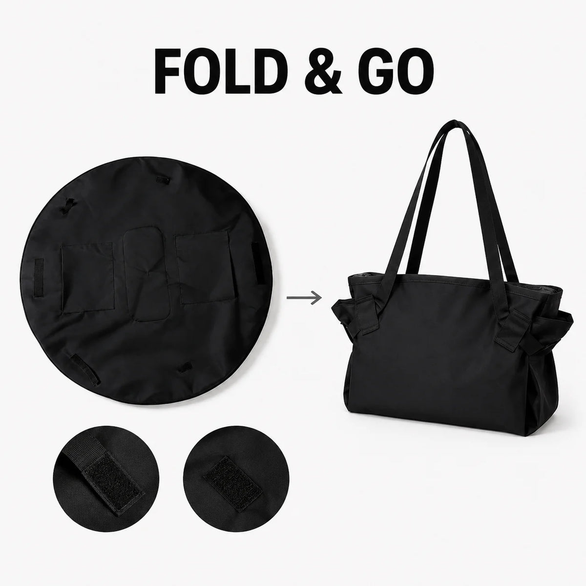 Convertible Picnic Mat and Shoulder Tote