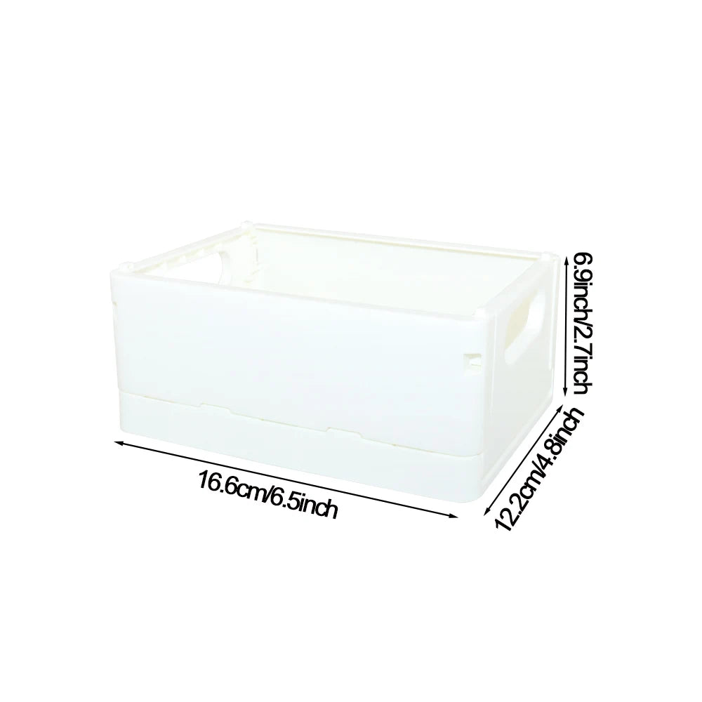 Foldable Plastic Storage Basket, Size and Style Options