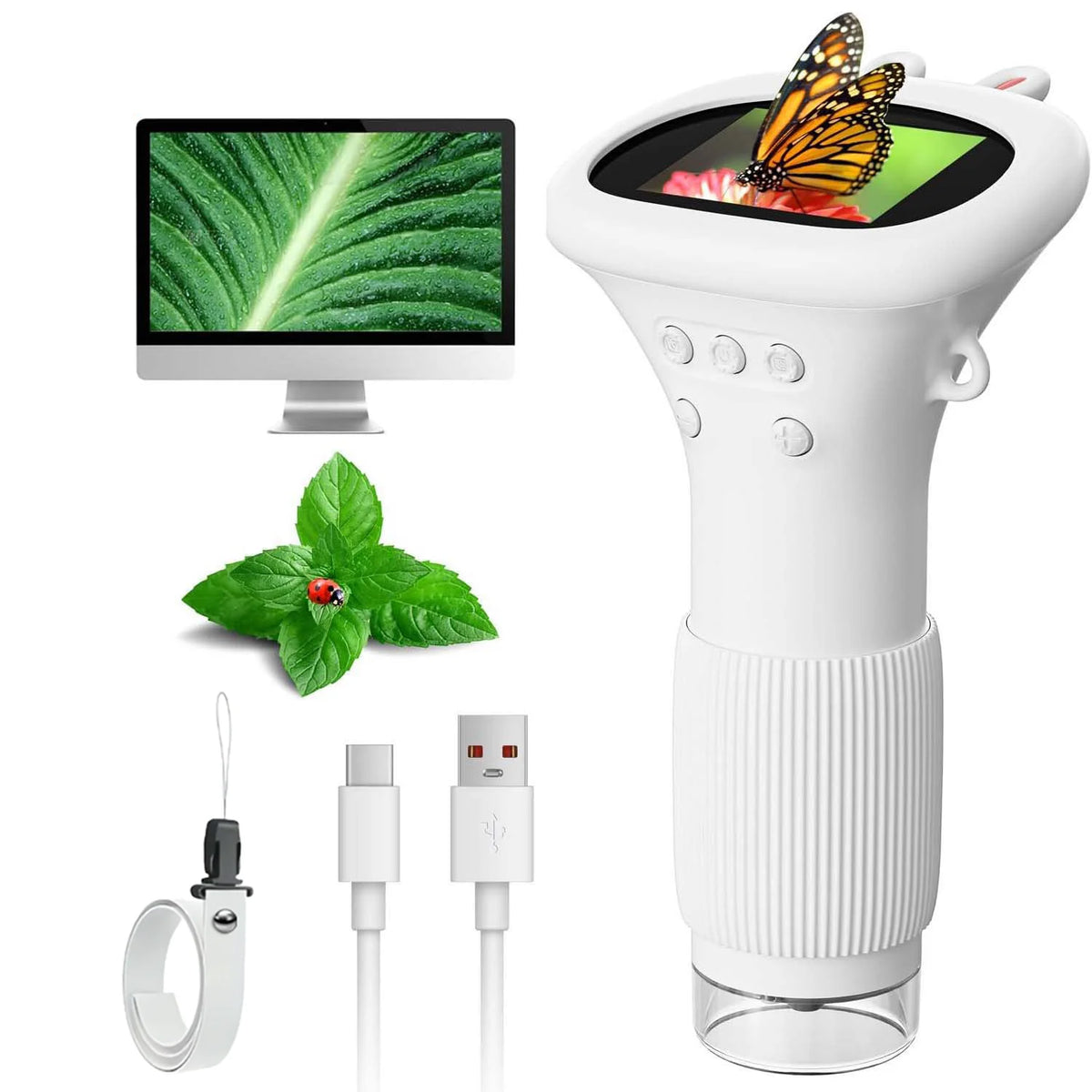 372 Handheld Digital Microscope for Kids with 2-Inch Screen