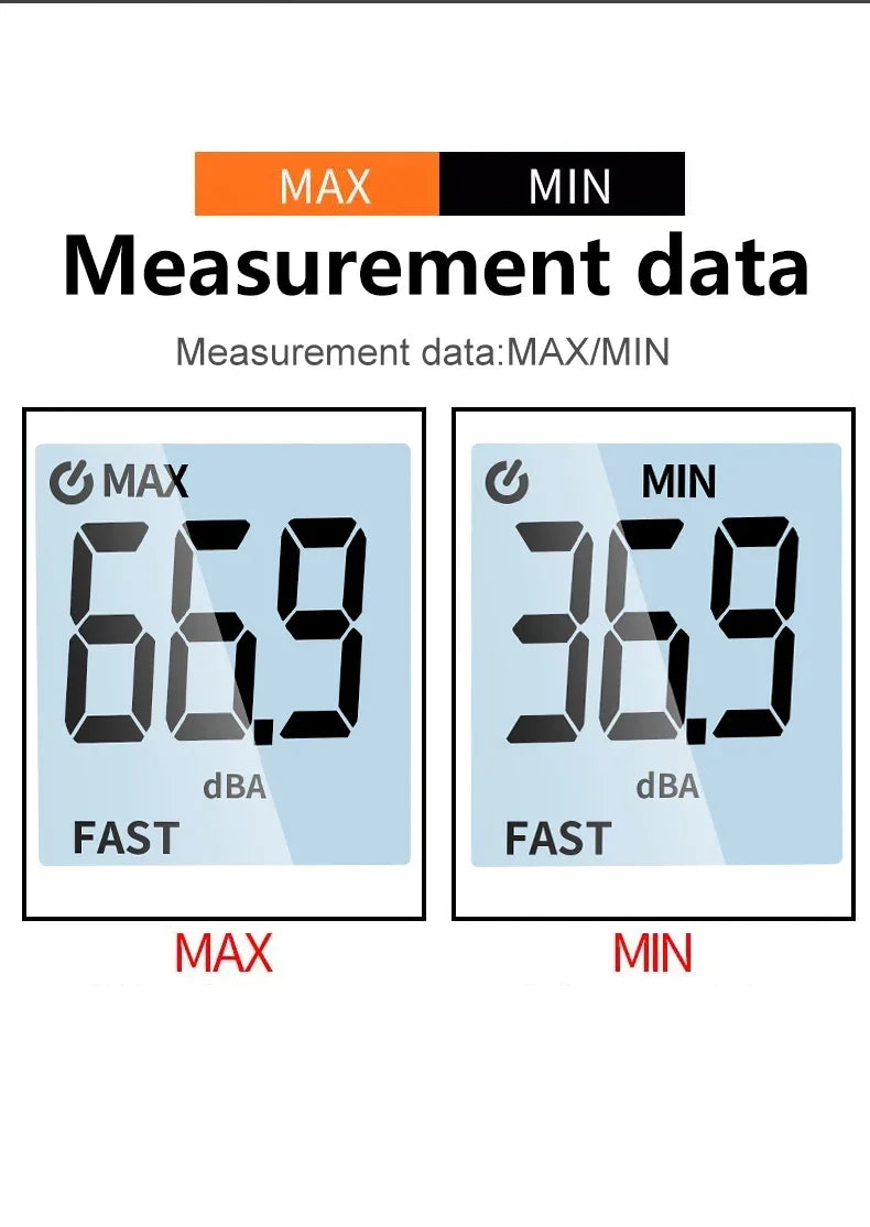 DY38 digitale geluidsniveaumeter