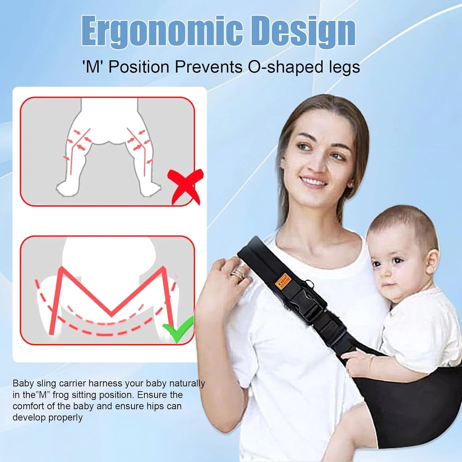 Portable Baby Carrier Wrap Toddler Sling
