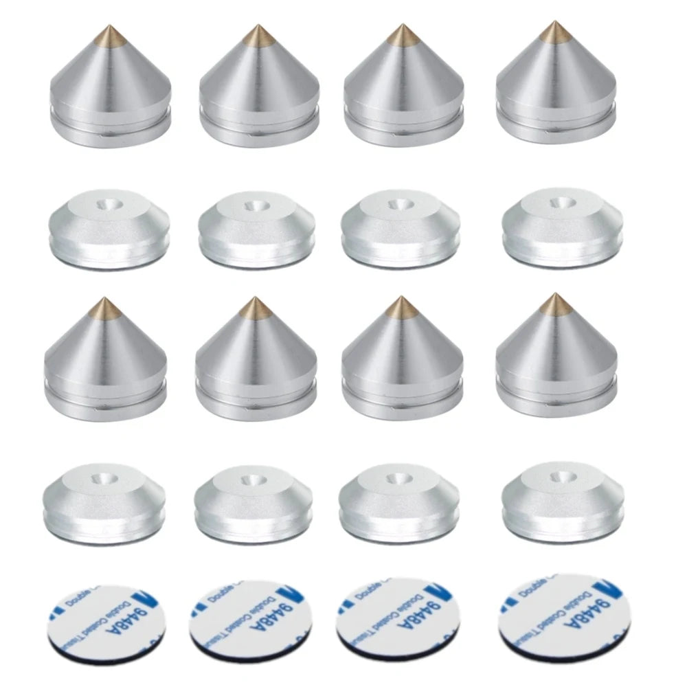 Aluminium Speaker Spike Feet with Pads