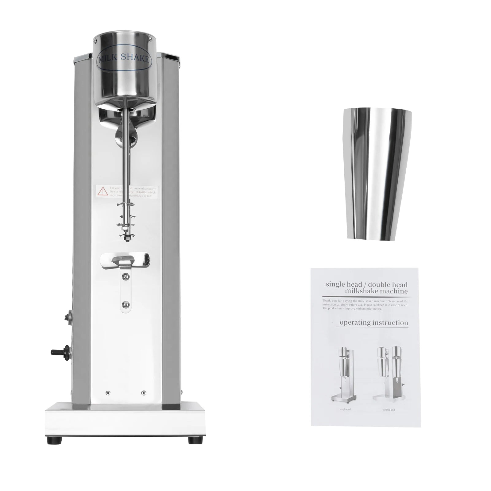 Commercial Milkshake Machine 180W 650ML 18000RPM Stainless Steel