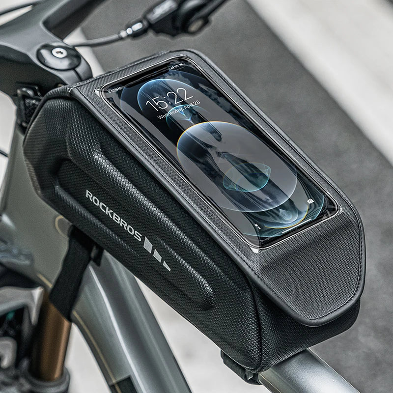 1.7L Waterproof Bike Frame Bag with Touchscreen