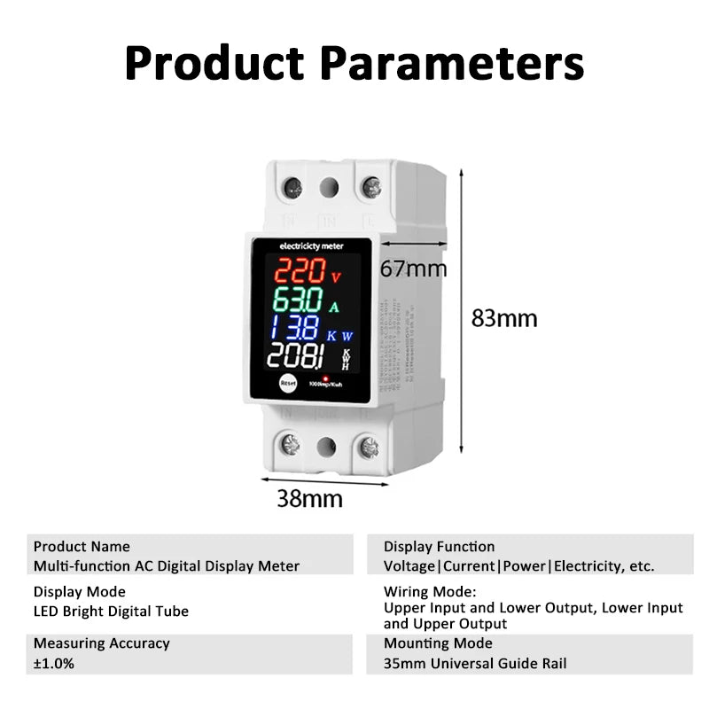 DIN-Rail Digital Energy Meter