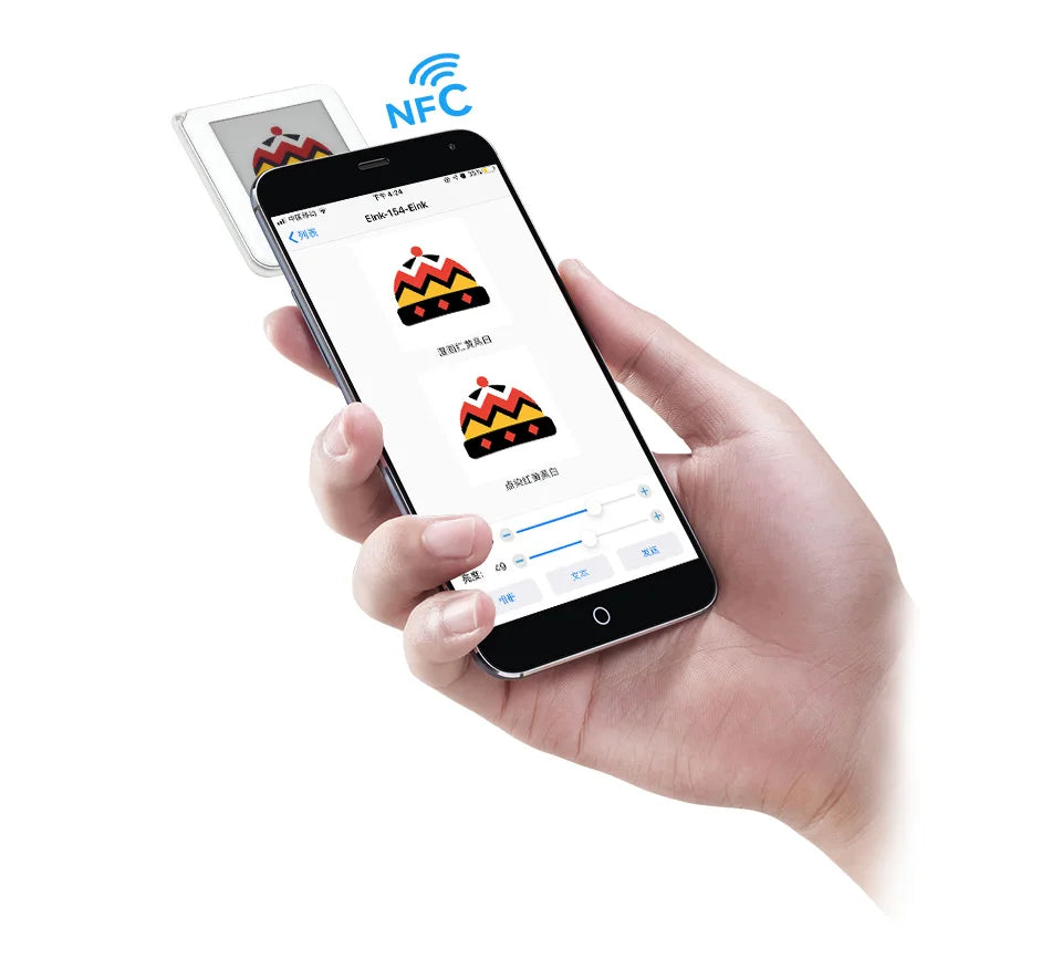 1.54-Inch NFC-Powered Four-Colour E-Paper Display