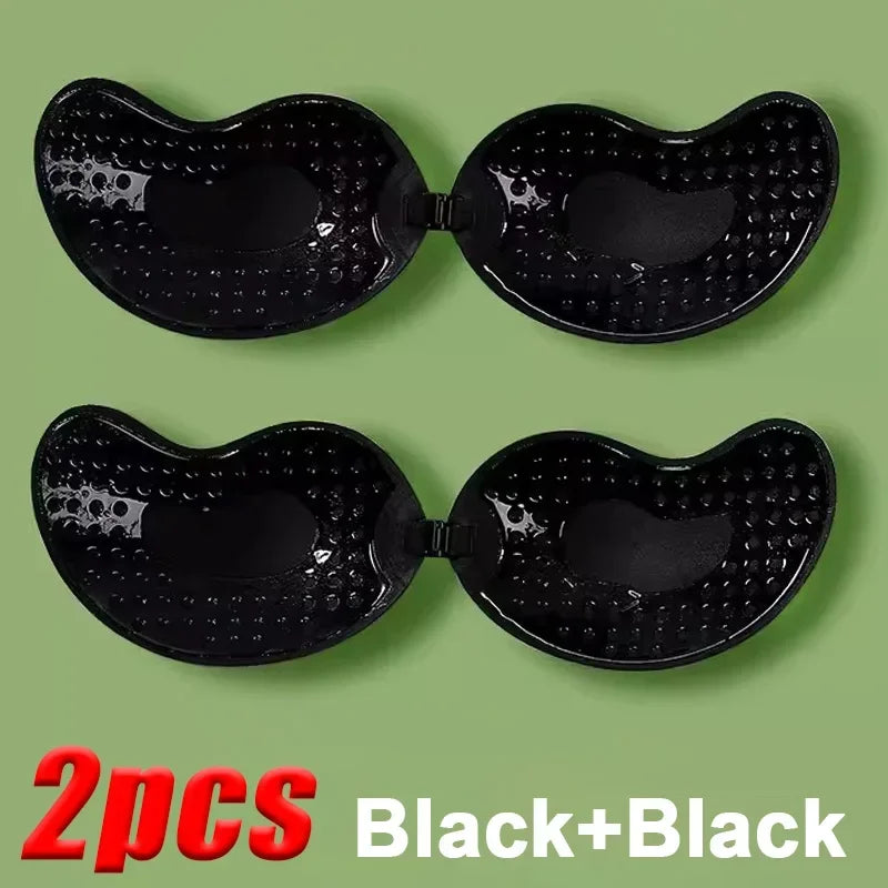 Reggiseno adesivo senza bretelle con chiusura frontale