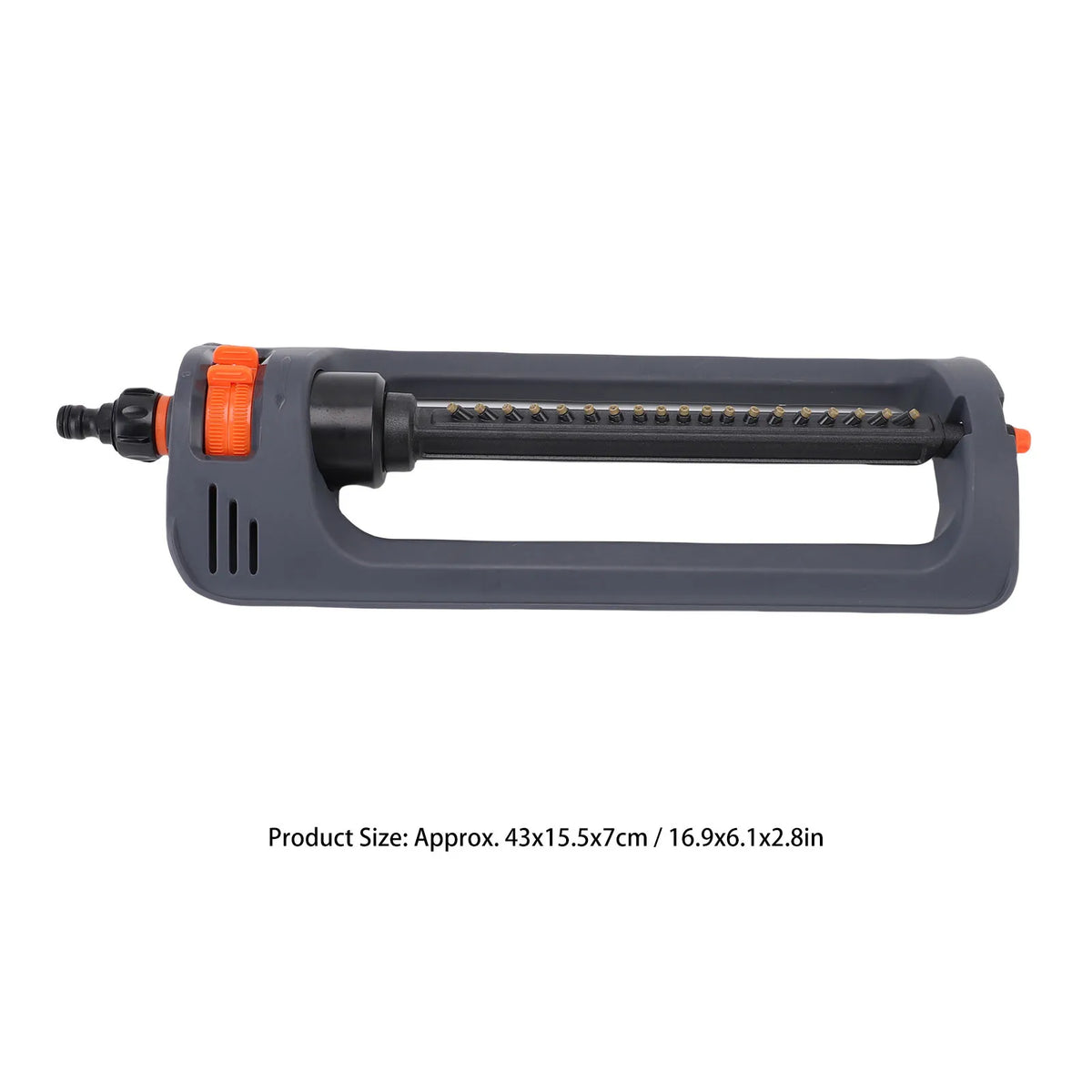 19-Nozzle Oscillating Lawn Sprinkler with Adjustable Sweep