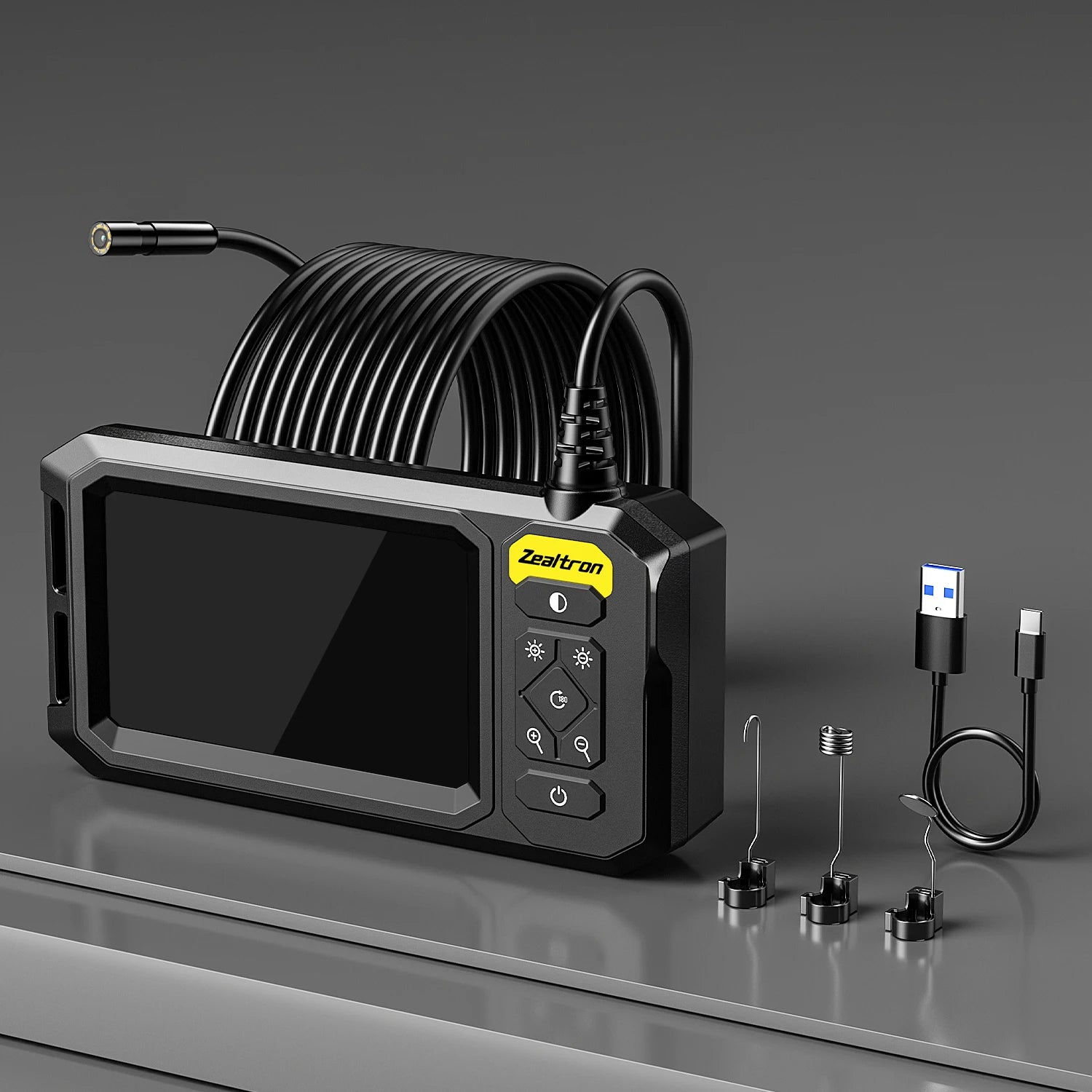4.3" Industrial Inspection Borescope with 8mm Waterproof Probe