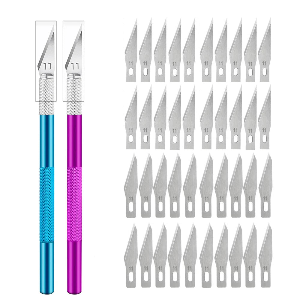 Cuchillo para manualidades de metal: opciones de mango y kit