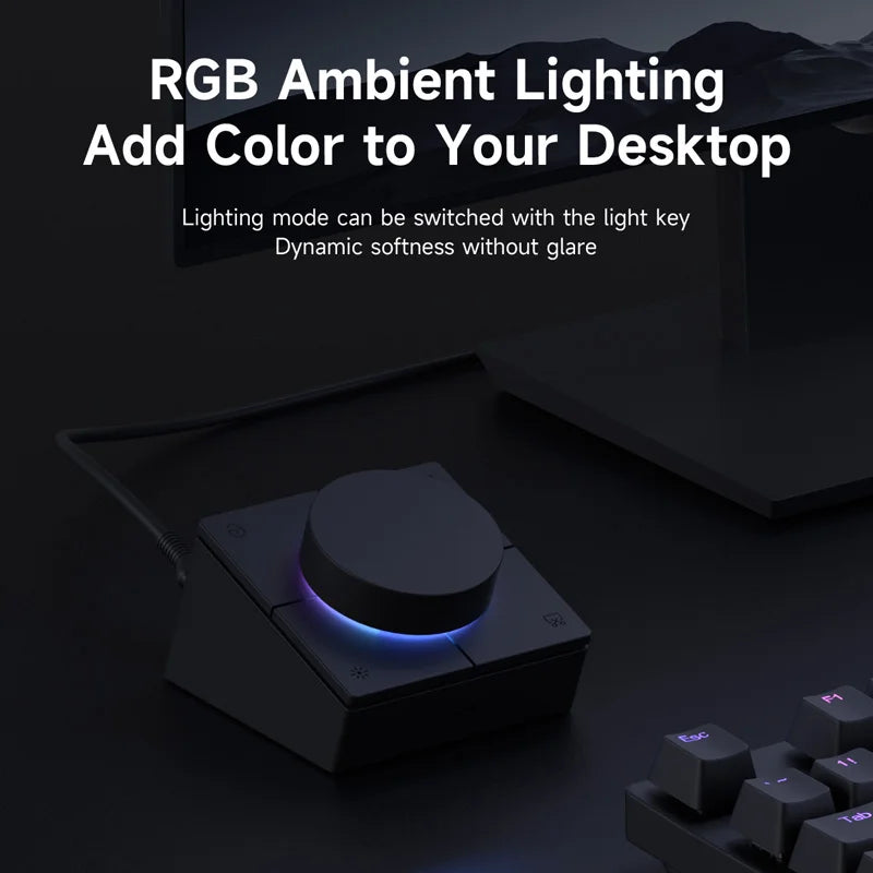 USB-C stolní hub s nastavitelným objímkou hlasitosti