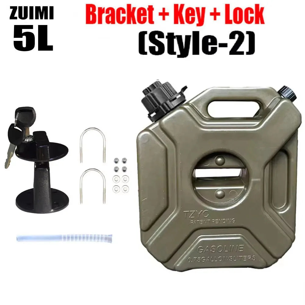 3/5L Child Lock Mororcycle Accessories Fuel Tank Petrol Cans Barrels Can Gas Spare Container Anti-static Jerry Can Fuel Tank