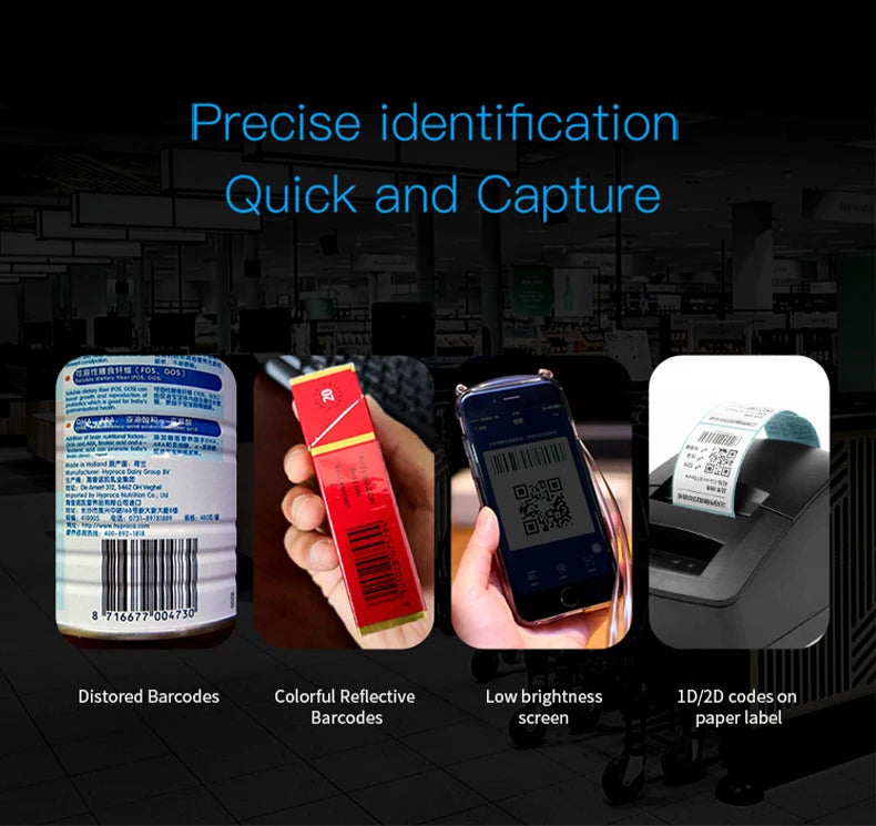 Handheld 1D/2D Barcode Scanner - Connection Options