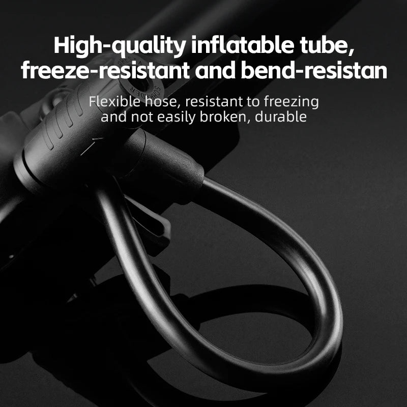 120 PSI Manual Bike Pump with Gauge, Presta Schrader