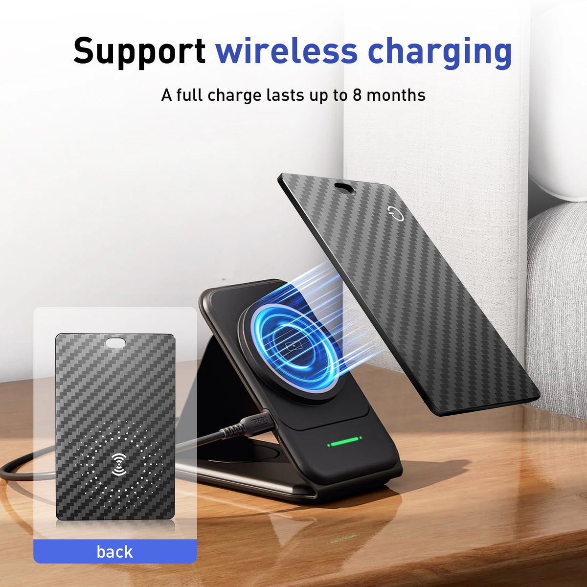 Σετ 2 τεμ iOS Android GPS Tracker Smart Card Διπλής λειτουργίας παγκόσμιος Bluetooth TV Card Finder για iPhone Google Find My πορτοφόλι κατοικίδιο
