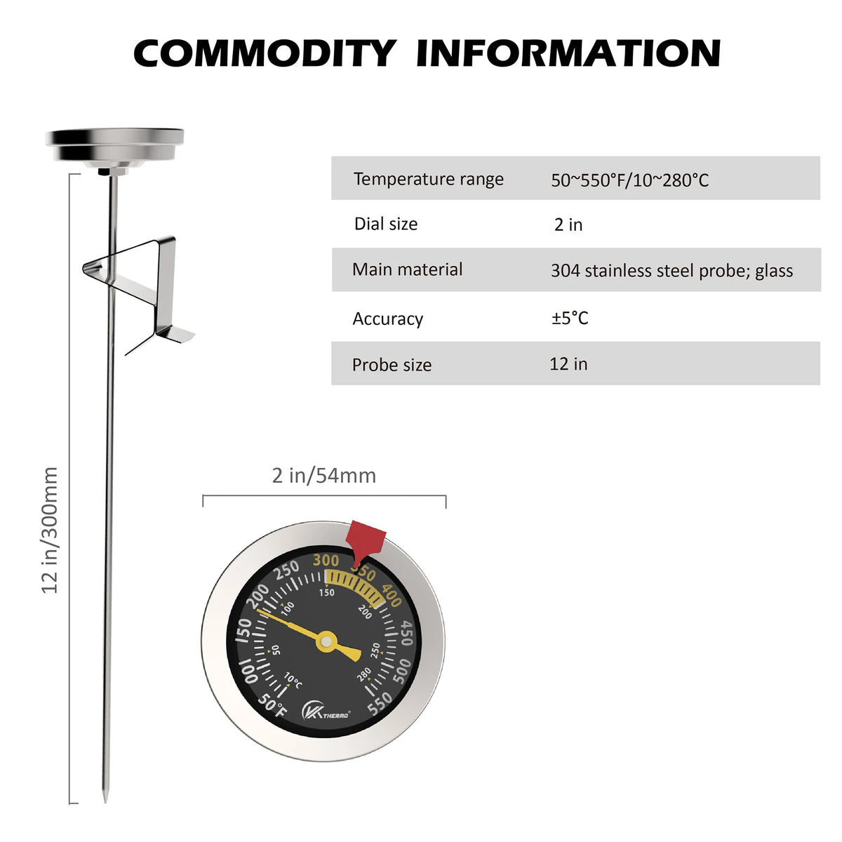 Digital Food Probe Thermometer