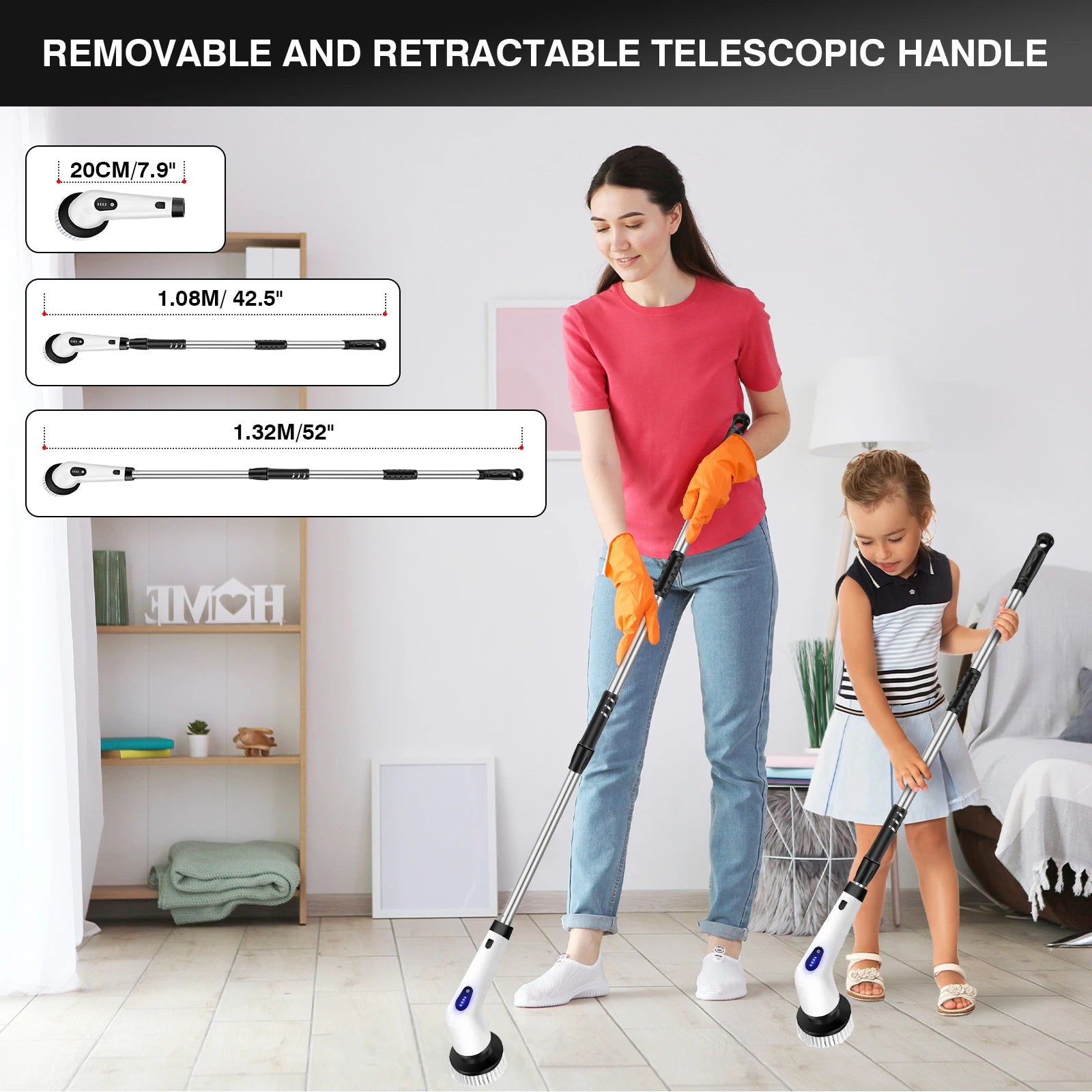 DayPlus Cordless Electric Cleaning Brush 10‑in‑1 Spin Scrubber