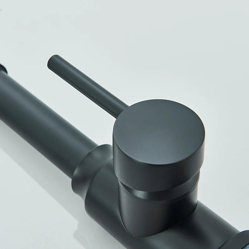 Rubinetto da cucina a molla con erogazione a discesa e acqua calda e fredda