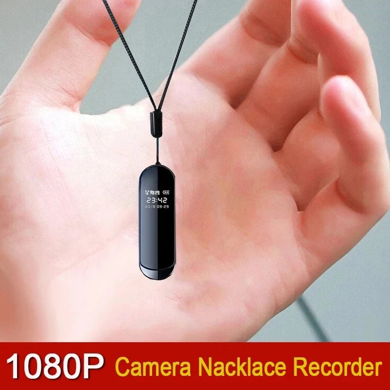 Caméra d’action 1080p clandestine, angle de vue large, portable, petit collier, audio vidéo, dictaphone DV, enregistreur numérique 4–128 Go, caméra.