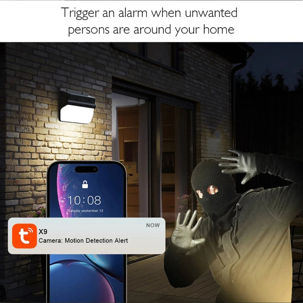 2K 5MP Solar Security Camera with Color Night Vision