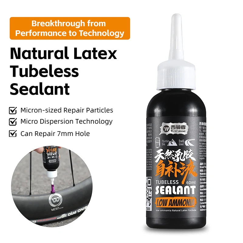WEST BIKING Latex Tubeless Dækforsegler