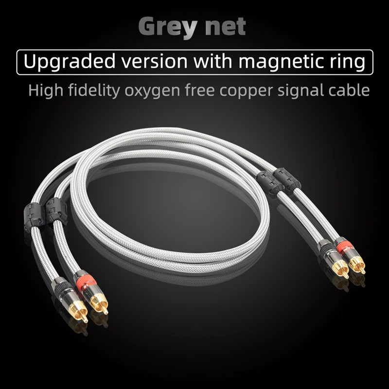Cablu audio RCA stereo ecranat