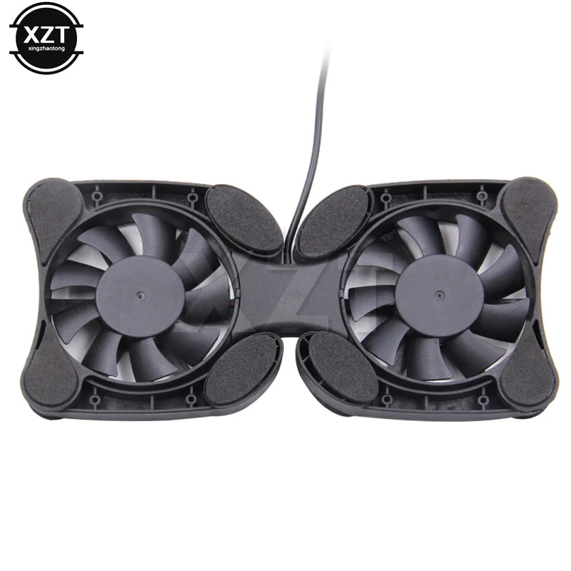 Portable Folding Dual-Fan Laptop Cooling Pad