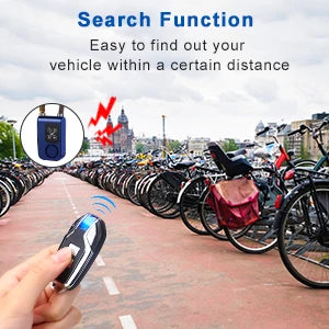 Bicycle Cable Alarm Lock with Remote