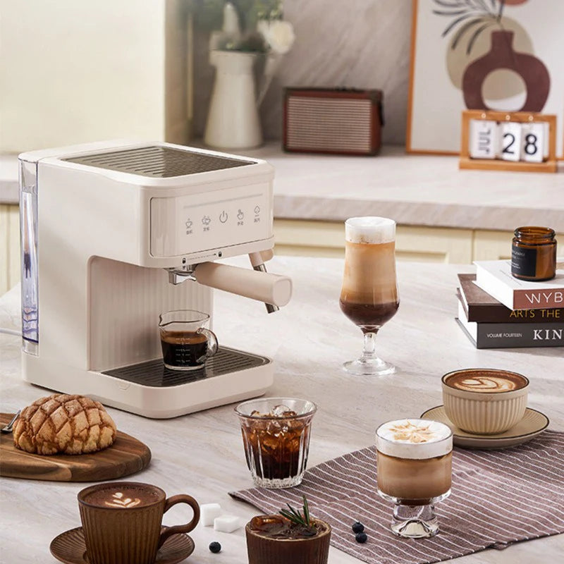 Elektrický italský kávovar 20 barů profesionální espresso kávovar automatický poloautomatický espresso cappuccino horká voda