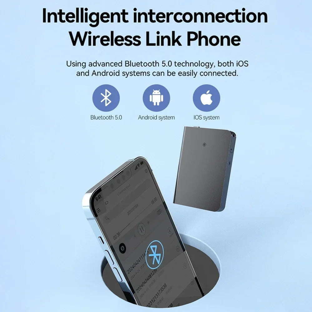 APP Mini Voice Recorder Activated Recording Micro Dictaphone Digital Audio Smart Recorder Noise Reduction Sound Recorder