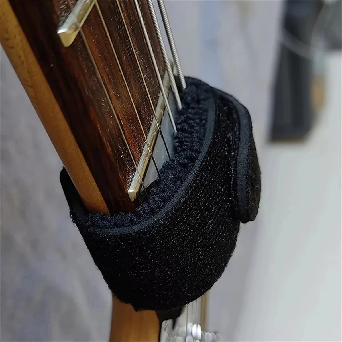 Black Guitar String Dampening Wrap, S or L