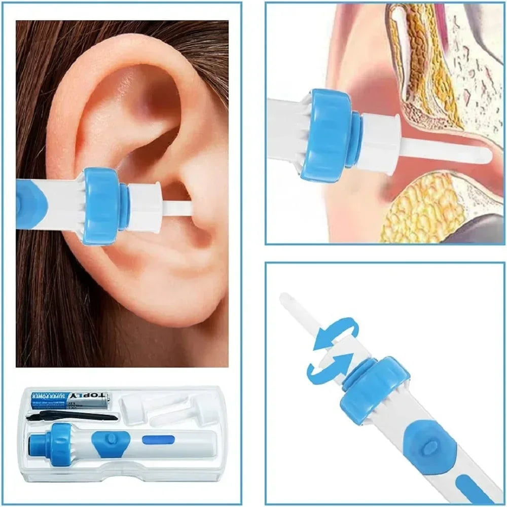 1pcs Portable Automatic Earwax Removal Kit Electric Earwax Vacuum Suction Electric Kit Remover Ear Cleaning Earspoon