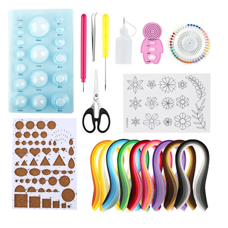 Paper Quilling Kit, 900 Strips with Tools