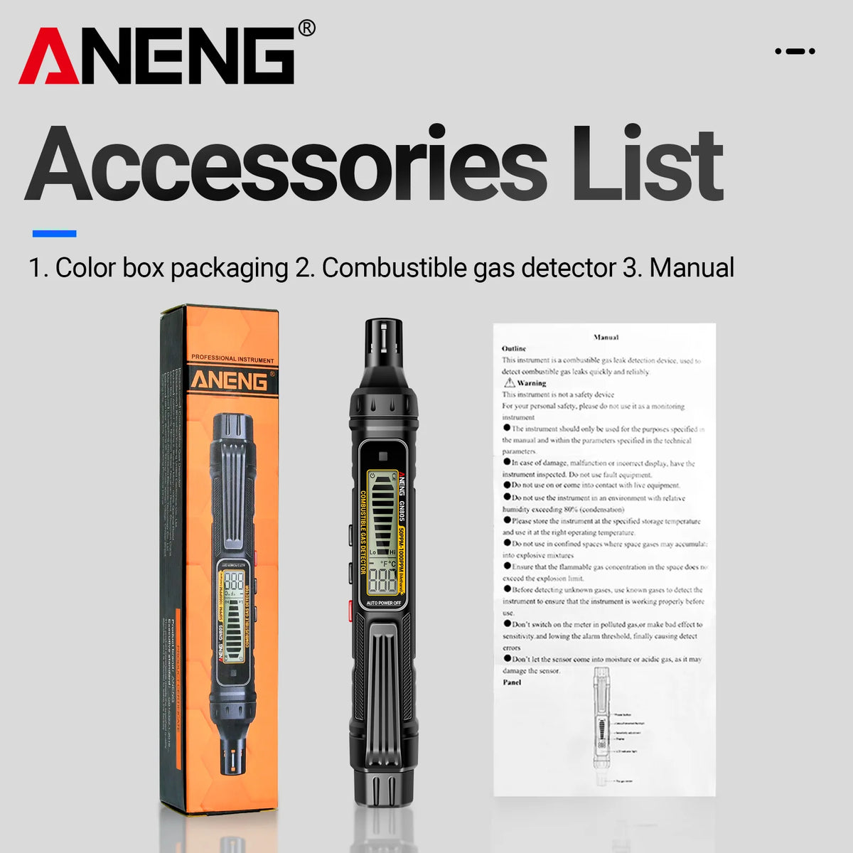 GN805 Portable Combustible Gas Detector