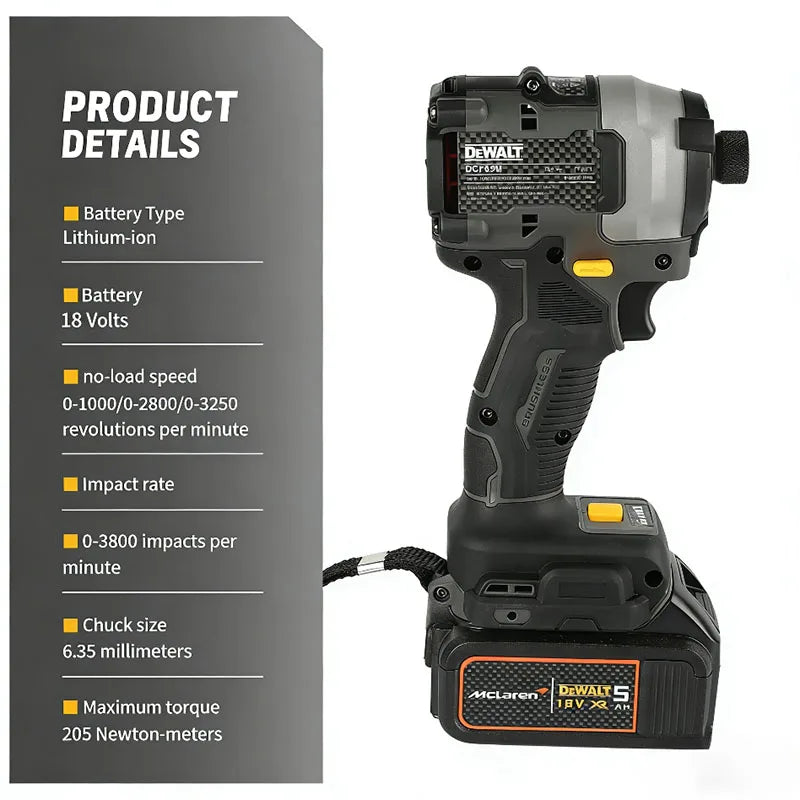 18V Brushless Impact Drill Set – McLaren Edition Combo Kit