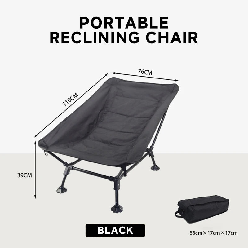 Folding Lounger Chair for Camping, Beach, Home and Travel