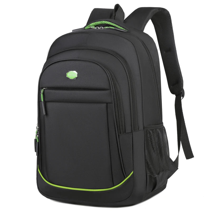 Mochila de viagem em tecido Oxford com compartimento para portátil