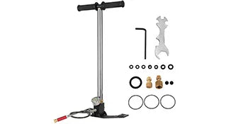 4500 PSI 3-Stage PCP Hand Pump with Gauge for Air Guns & Tires