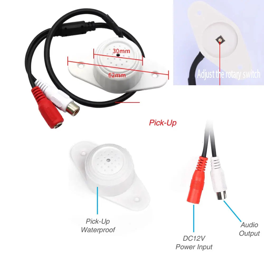 CCTV-microfoonaudio pickup