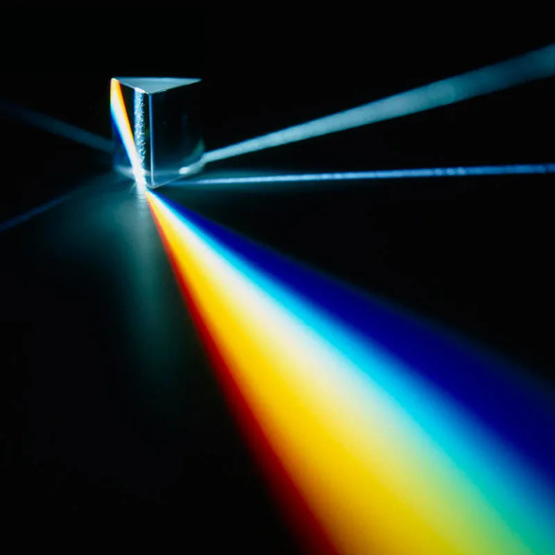 Triangular Glass Prism for Light Experiments