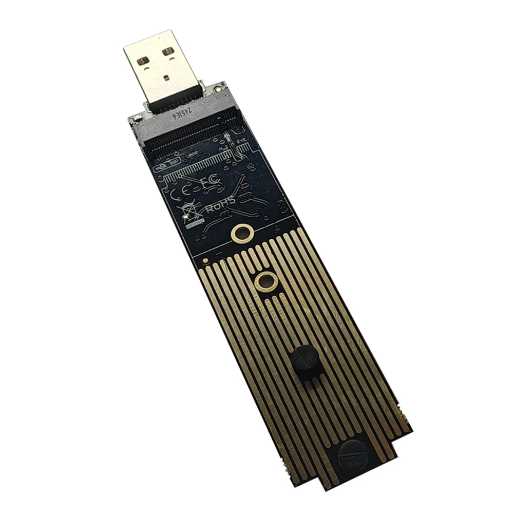 USB-A-leser for M.2 SSD - NVMe eller doble protokollalternativer