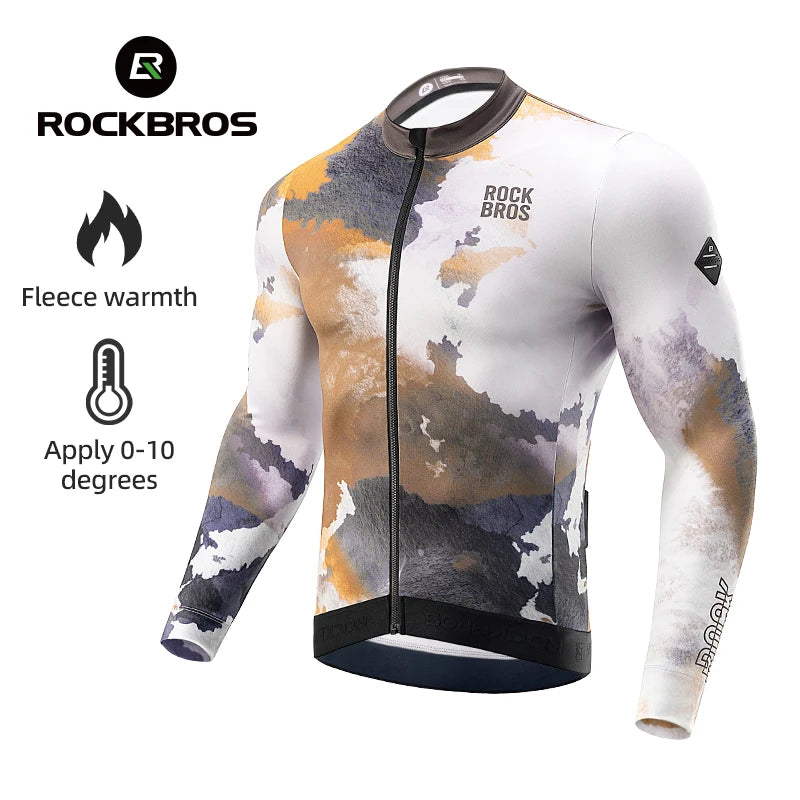 Long Sleeve Thermal Cycling Jersey for Cold Weather